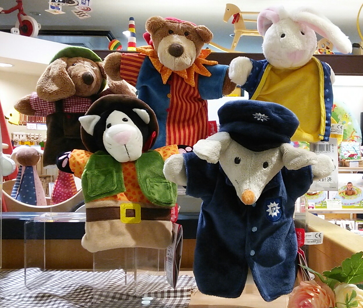 赤ちゃんの頃からのお友達 ふわふわハンドパペット ボーネルンドショップ フジグラン松山店ブログ ボーネルンドショップ