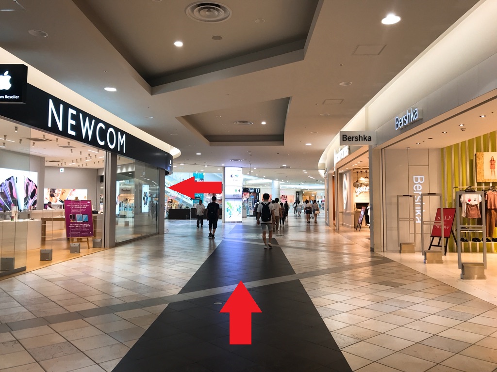 越谷レイクタウン駅からお店までのアクセス レイクタウンアウトレット店 赤ちゃんとママ はじめてのあそび場