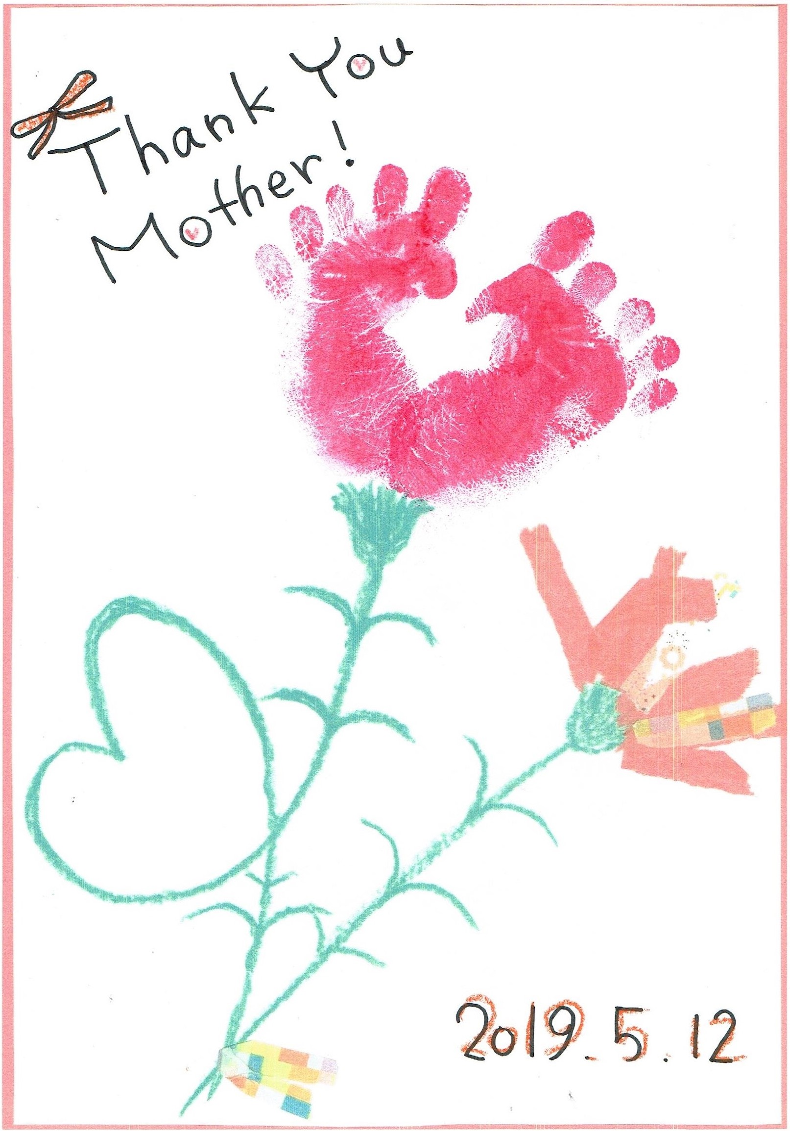 足形アート お母さんへの贈り物をつくろう