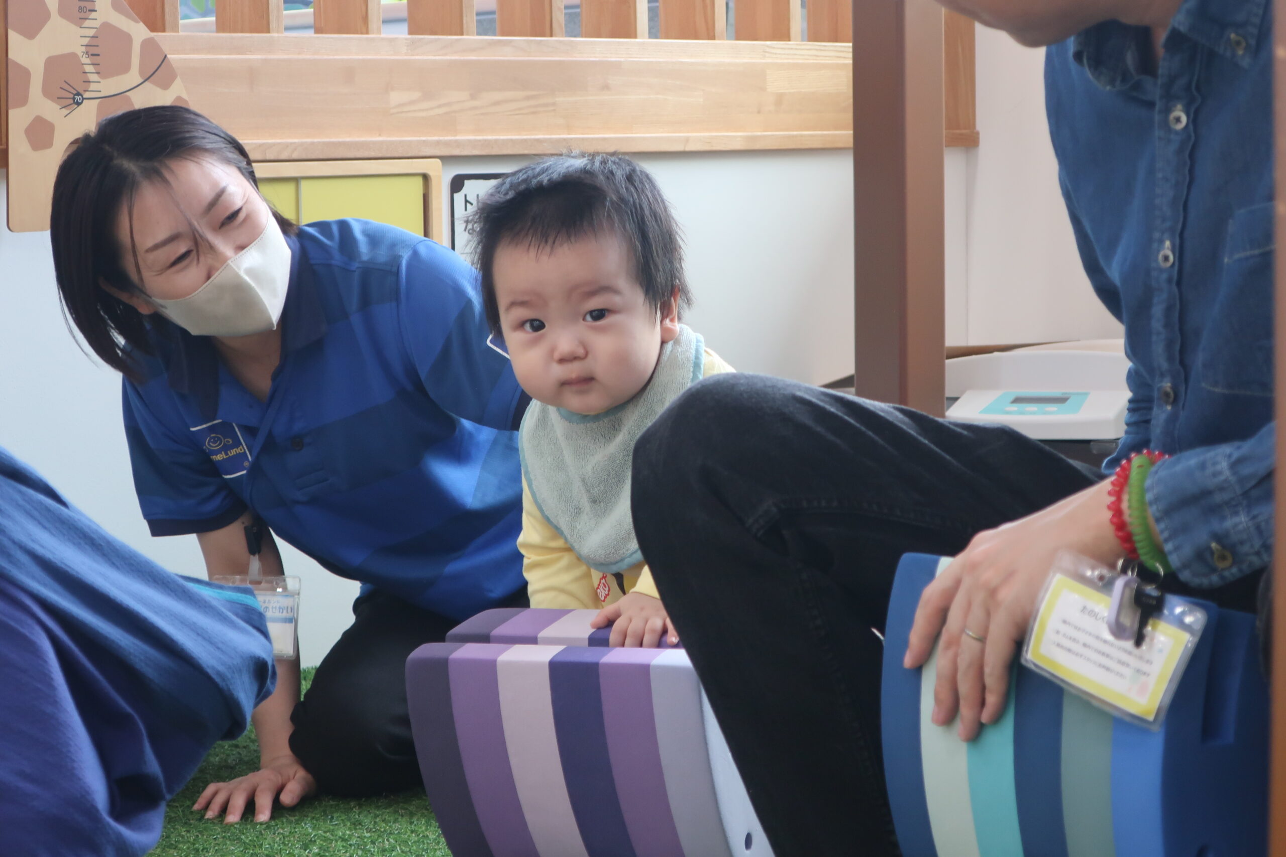 ボブルスで赤ちゃんエクササイズ