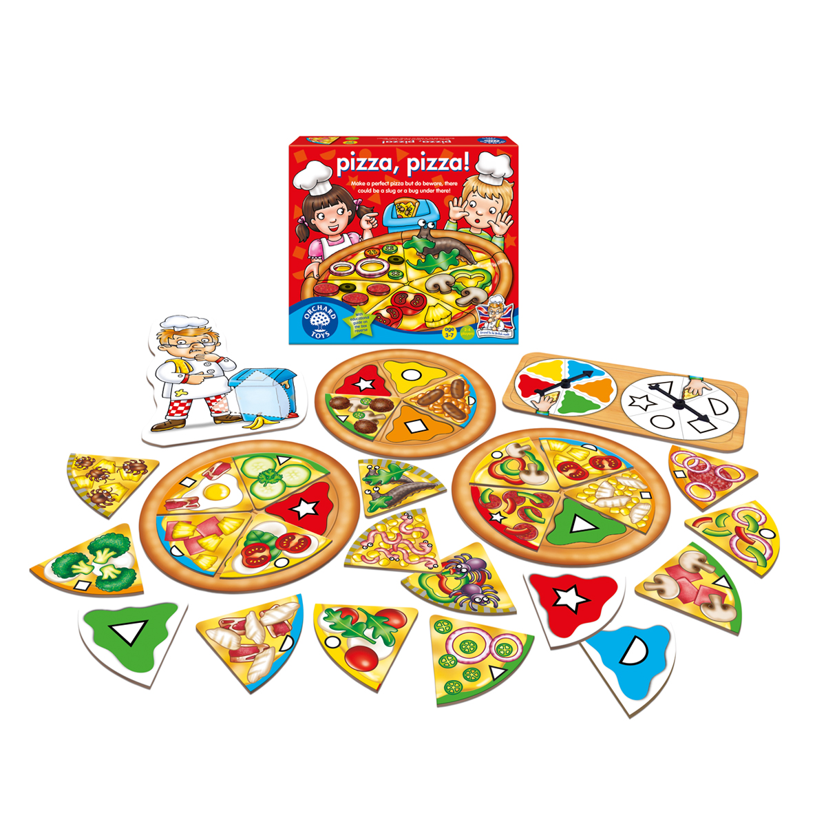 形と色のマッチングゲーム遊び（「Pizza Pizza!」で遊ぼう）