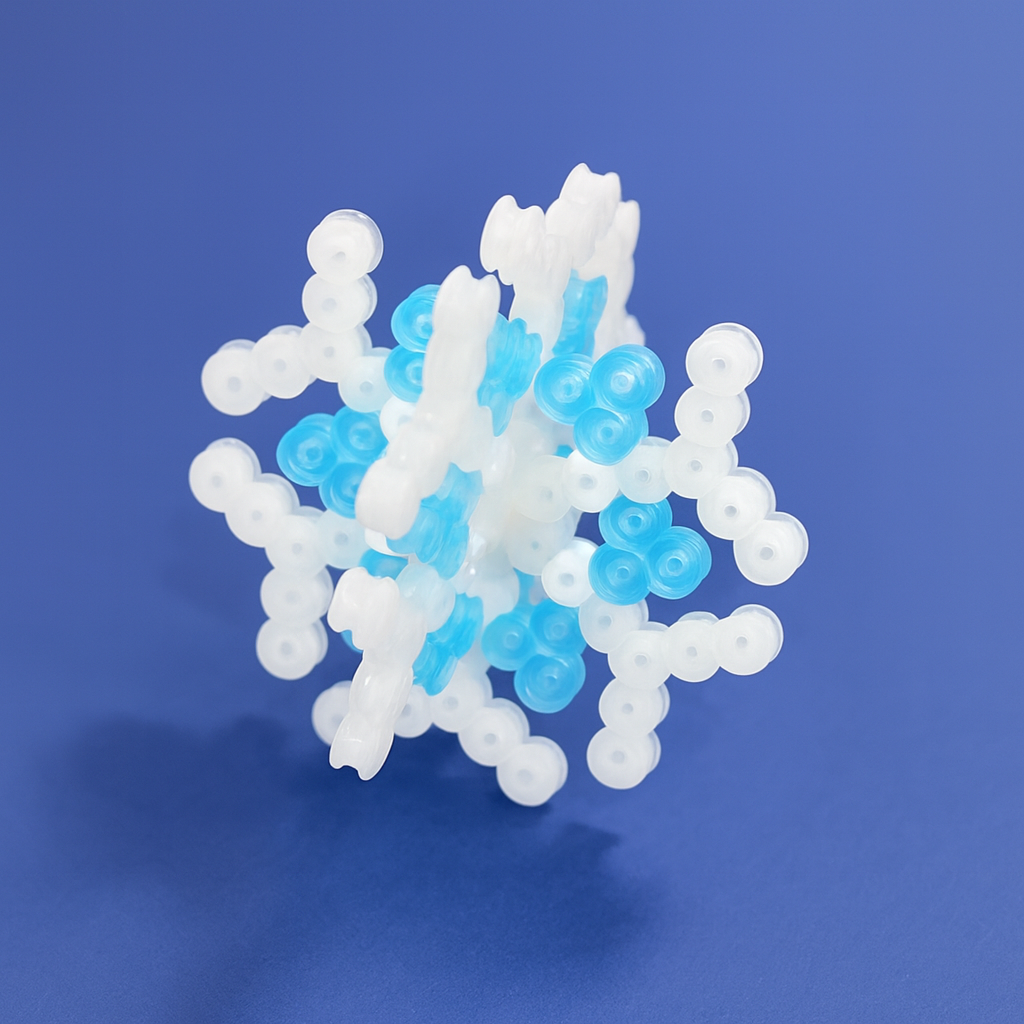 『アイロンビーズで雪の結晶を作ろう！』