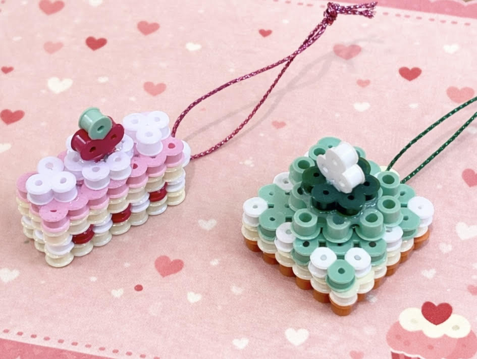 「アイロンビーズでバレンタインのスウィーツをつくろう！