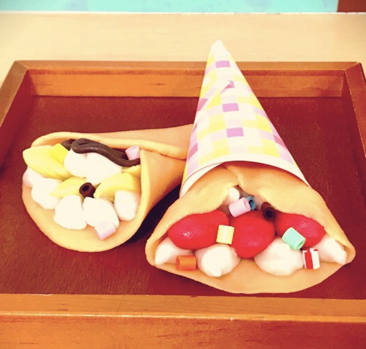 かんてんネンドでクレープ屋さん
