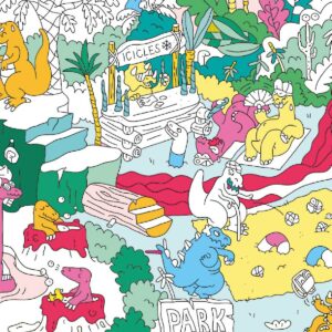 急な雨の日にも ＊ ぬり絵あそび ＊