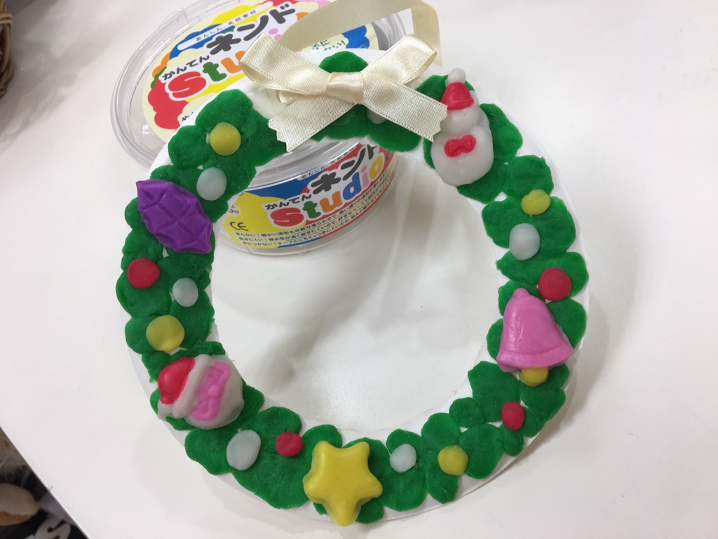 かんてんねんどでクリスマスリース🎄を作ろう！！