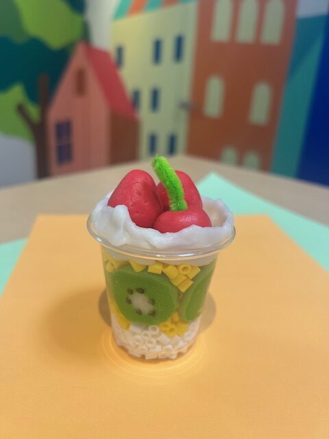 かんてんネンドでパフェづくり