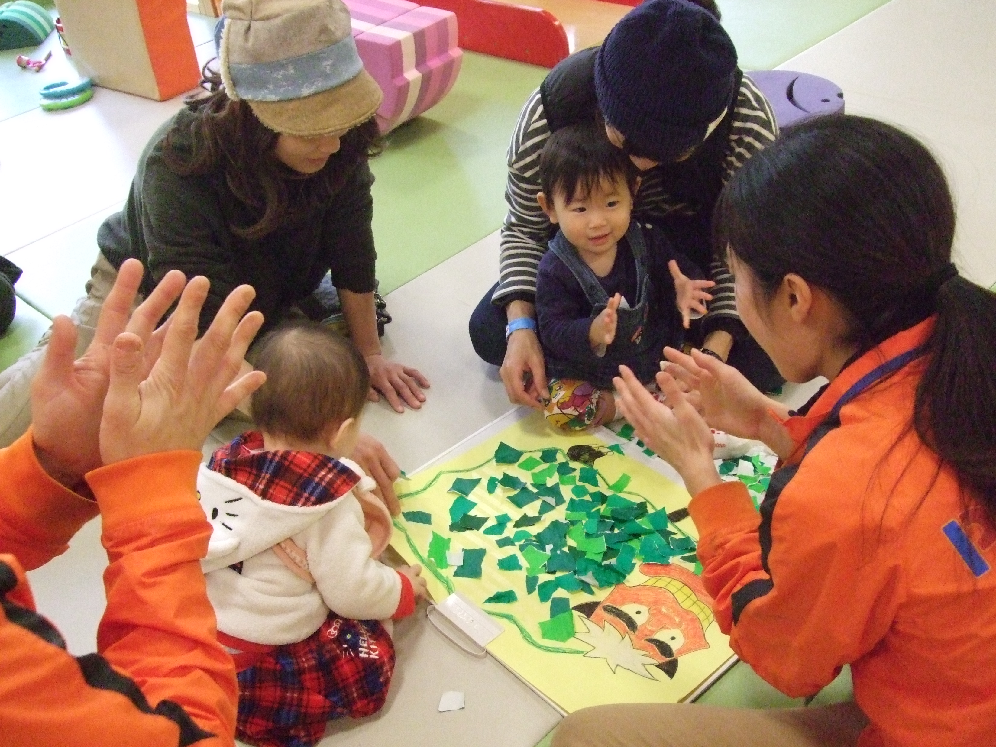 ベビーイベントでみんなで作った作品です！